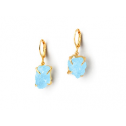 Aquamarine Pendant Earrings